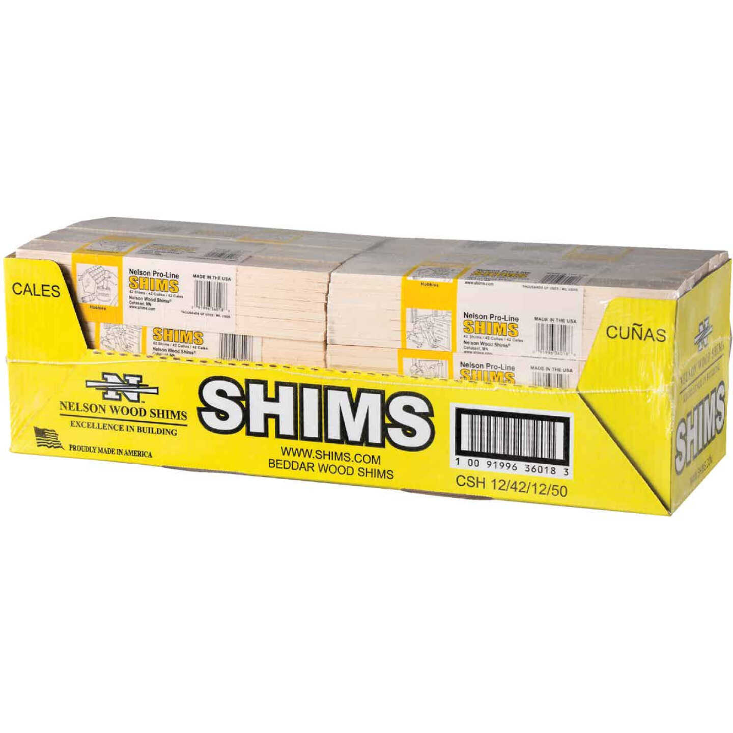 Nelson Wood Shims 12 In. L Beddar Wood Shims (42-Count